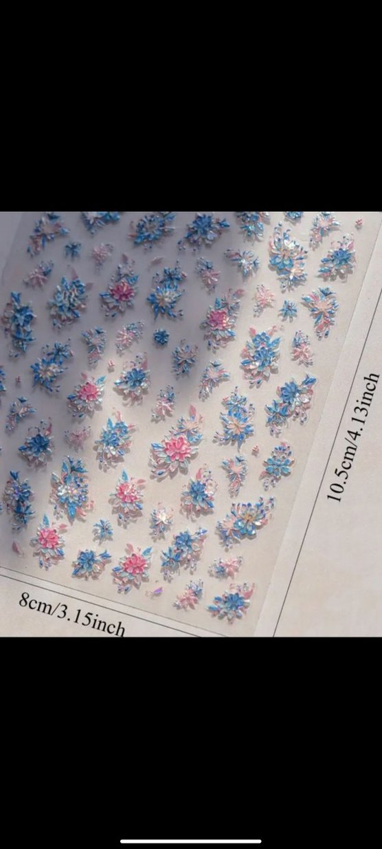 Pastel Renkli 3D Tırnak Süsü Seti - Görsel 4