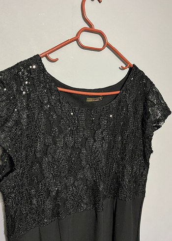 mini siyah detaylı elbise - Görsel 2