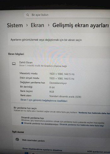 hp victus i7 core 144 hz rtx 3050ti laptop - Görsel 6