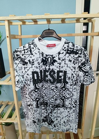 Diesel Baskılı Beyaz Erkek Tişört - Görsel 3