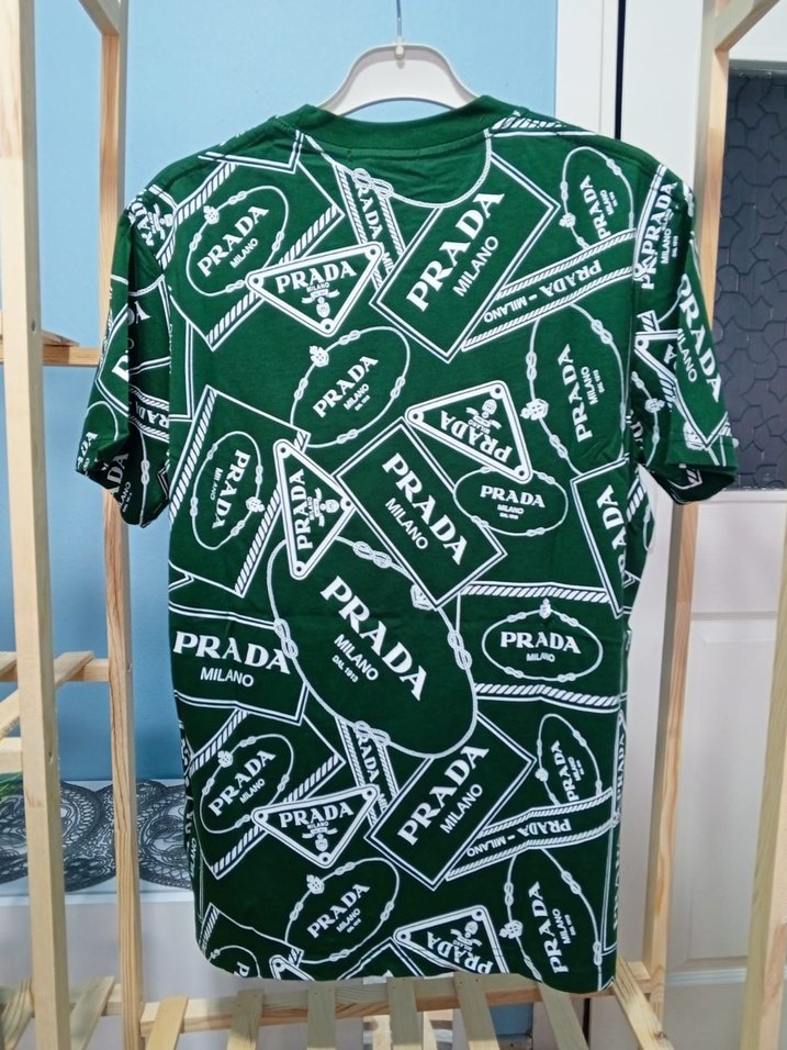 Renkli Baskılı Yeşil Erkek Tişört - Görsel 2