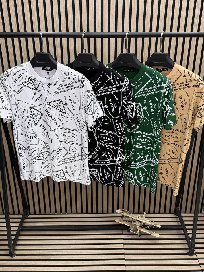 Yeşil Baskılı Erkek Tişört PRADA - Görsel 4