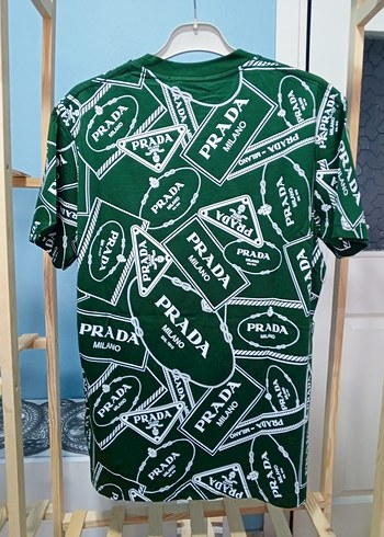 Renkli Baskılı Yeşil Erkek Tişört - Görsel 2