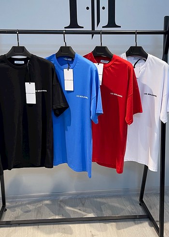 Kırmızı Pamuklu Erkek Tişört, Kısa Kollu, Rahat Kesim - Görsel 2