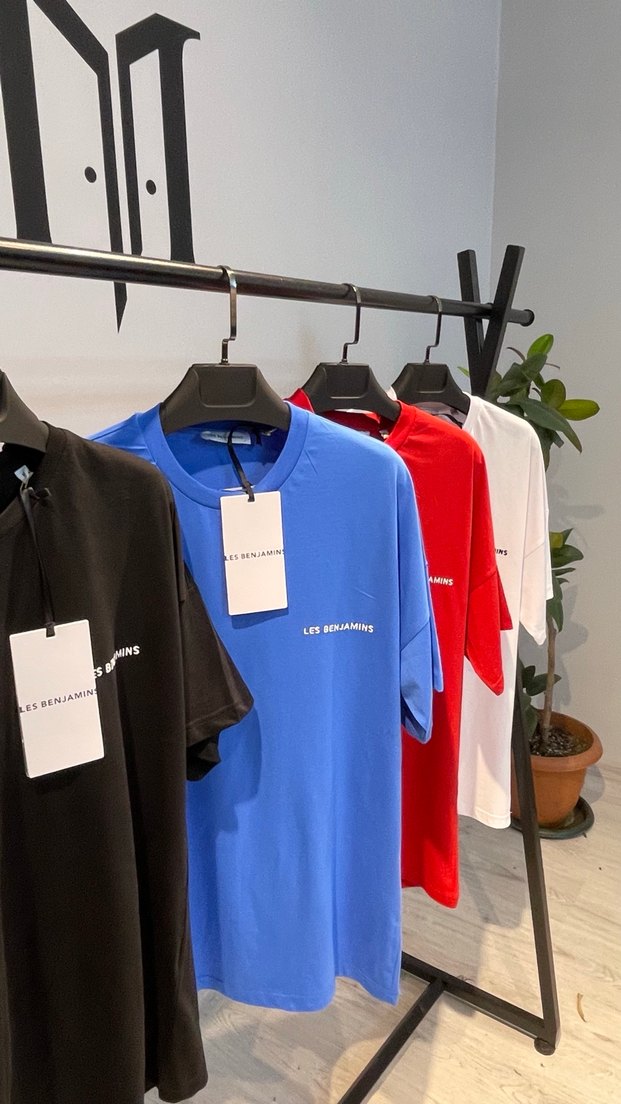 Kırmızı Pamuklu Erkek Tişört, Kısa Kollu, Rahat Kesim - Görsel 4