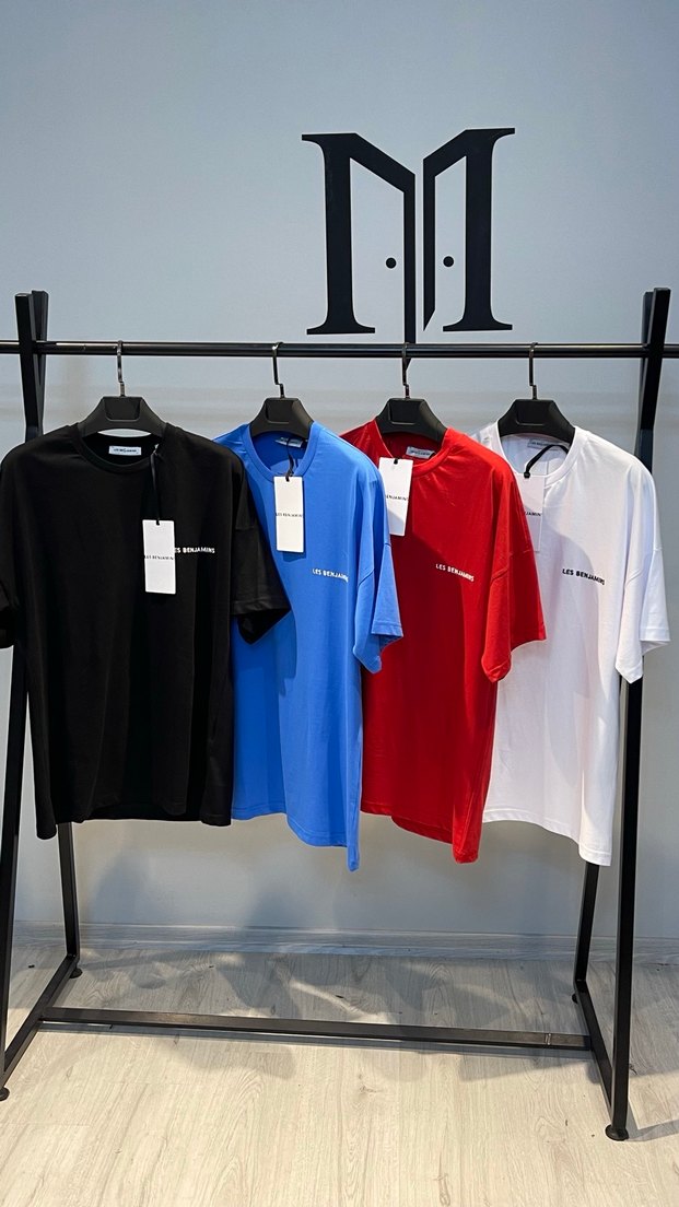 Kırmızı Pamuklu Erkek Tişört, Kısa Kollu, Rahat Kesim - Görsel 5