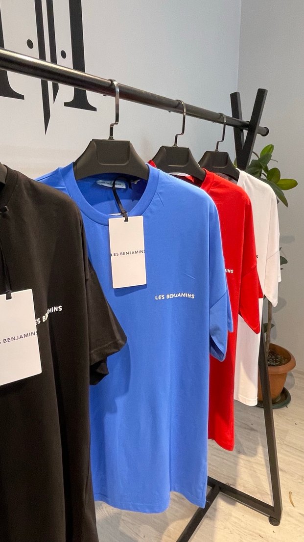 Kırmızı Pamuklu Erkek Tişört, Kısa Kollu, Rahat Kesim - Görsel 3