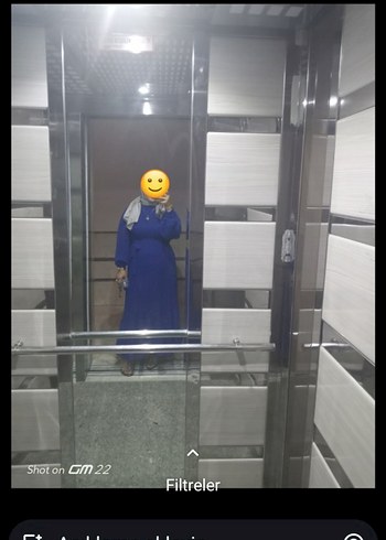 Kadın Mavi Uzun Pilili Elbise - Görsel 2