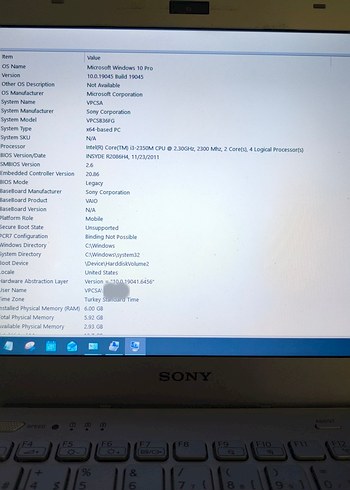 SONY 13.3 İNÇ WINDOWS 10 PRO YÜKLÜ DİZÜSTÜ BİLGİSAYAR - Görsel 8