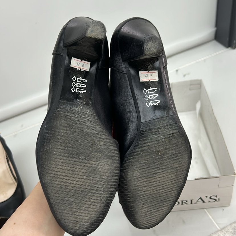 Klasik Siyah Dolgu Topuklu Kadın Ayakkabı - Görsel 5