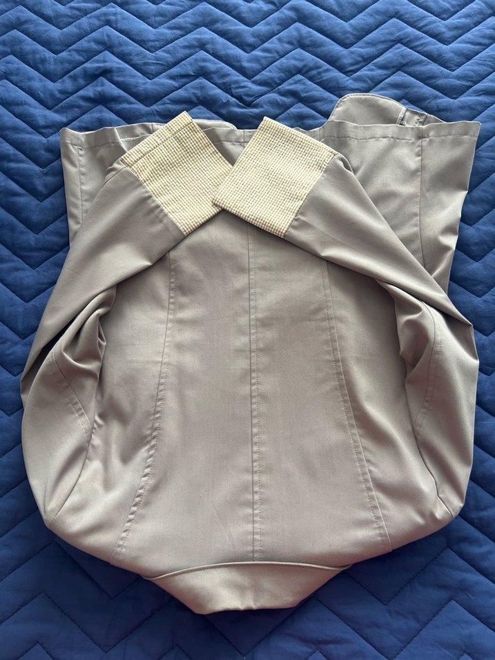 Düğmeli Bej Kadın Blazer Ceket - Görsel 4