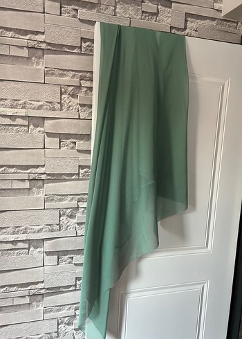 Drapeli Yeşil Kadın Şal - Görsel 3