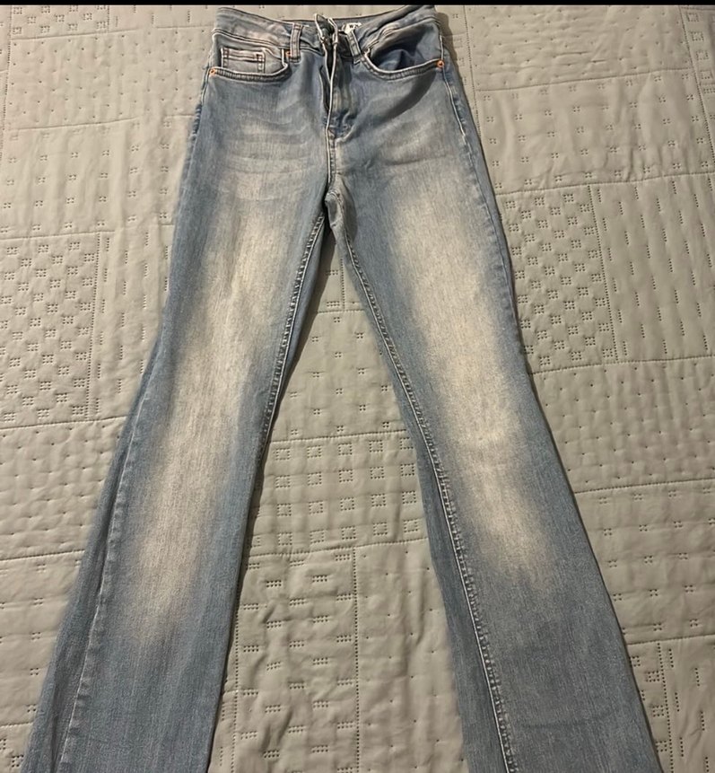 Gri Midi Boy Kadın Denim Pantolon - Görsel 2