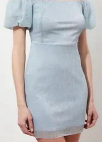 Gri Pliseli Midi Straplez Abiye Elbise - Görsel 4