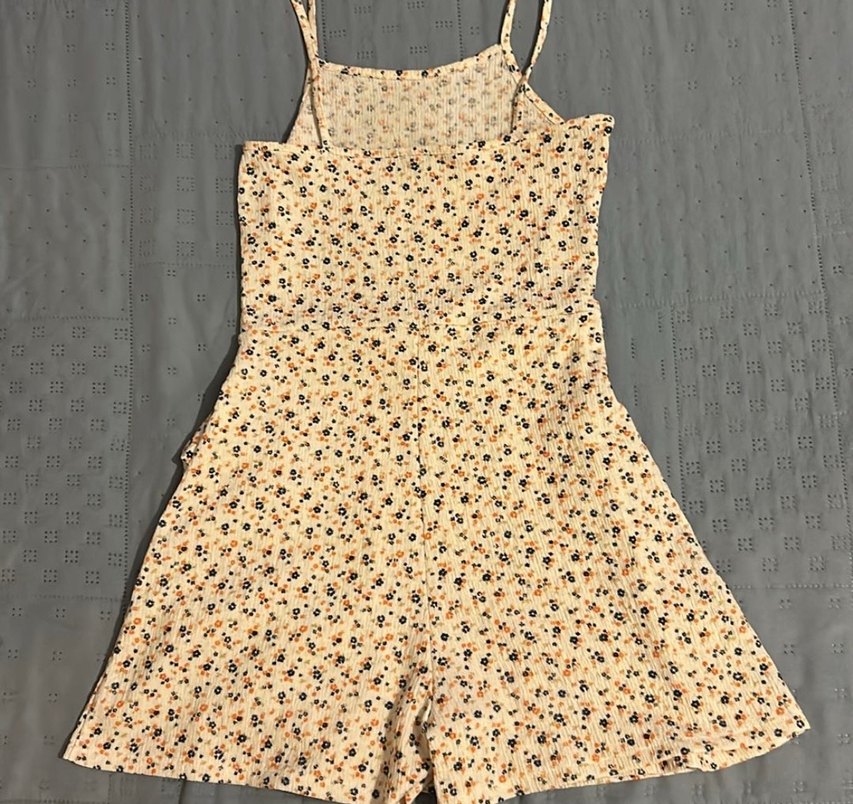 Sarı Çiçekli Mini Elbise - Görsel 3