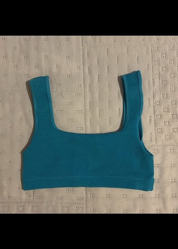 Kadın Çok Renkli Kolsuz Crop Top - Görsel 2