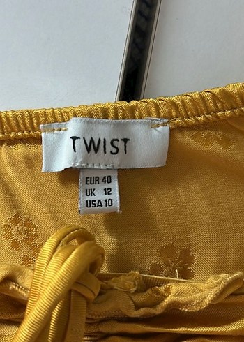 Sarı Midi Bohem Salaş Elbise - Görsel 3