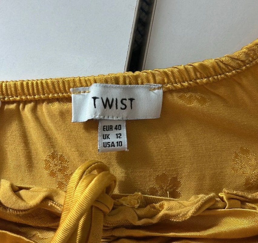 Sarı Midi Bohem Salaş Elbise - Görsel 3