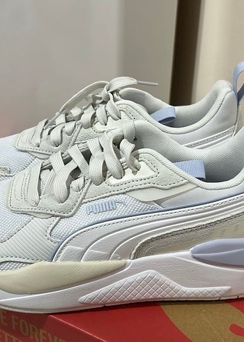 Beyaz Bağcıklı Kadın Spor Ayakkabı - Görsel 3