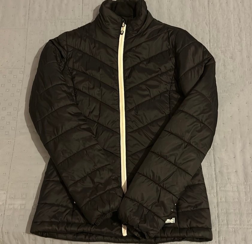 Kadın Siyah Fermuarlı Kış Montu - Görsel 2