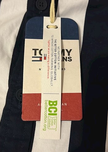 Tommy Jeans Kadin Çizgili Uzun Kollu Gömlek - Görsel 2