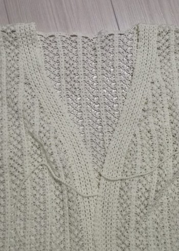 Bohem Uzun Örgü Kadın yelek - Görsel 2