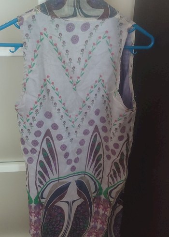 Bohem Uzun Desenli Tunik elbise - Görsel 3