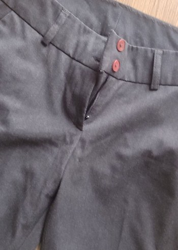 siyah Kumaş Kadın Pantolon - Görsel 2