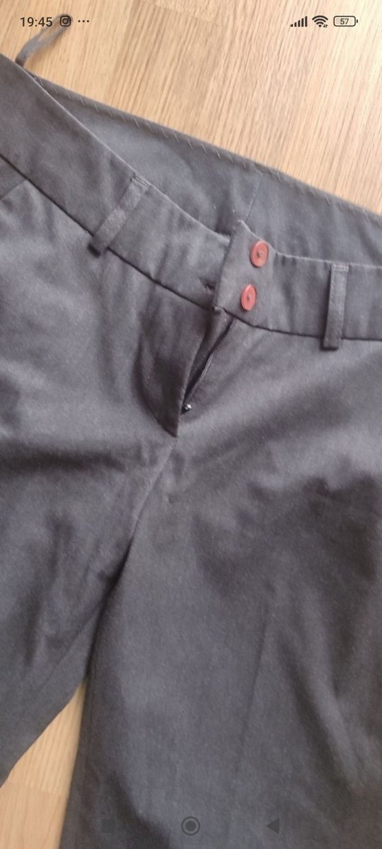 siyah Kumaş Kadın Pantolon - Görsel 2