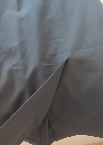 Siyah bisiklet Yakalı midi Kolsuz Kadın Elbise - Görsel 4