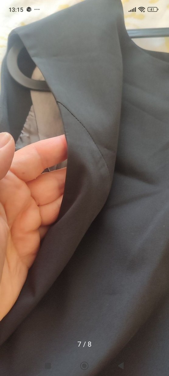 Siyah bisiklet Yakalı midi Kolsuz Kadın Elbise - Görsel 5