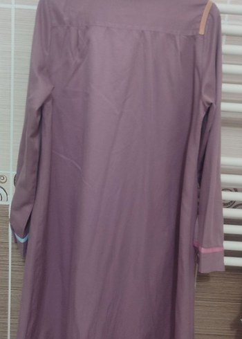 Uzun Kollu Mor Düğmeli Kadın Tunik - Görsel 3