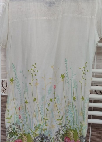 Çiçek Baskılı Bohem Kadın Tunik elbise - Görsel 3