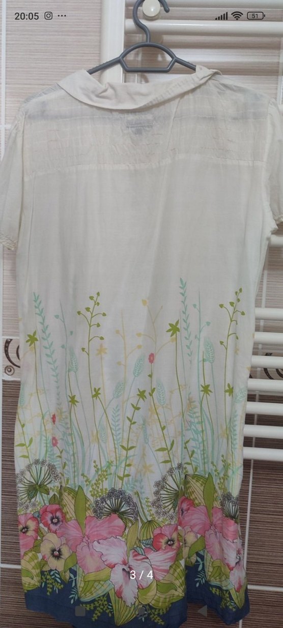 Çiçek Baskılı Bohem Kadın Tunik elbise - Görsel 3