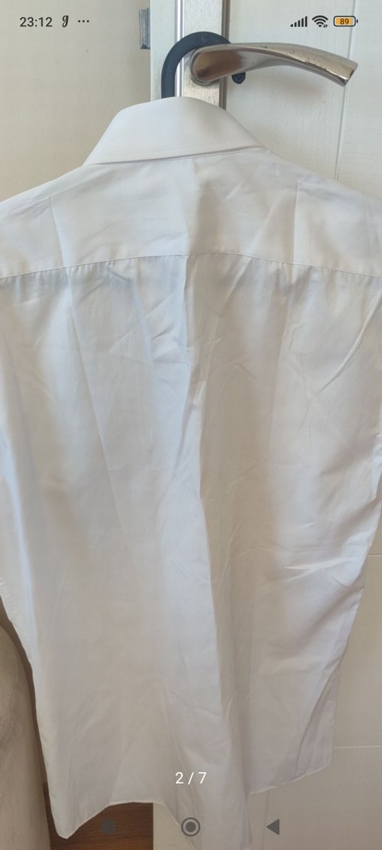 Erkek Beyaz Kısa Kollu Gömlek Tudors - Görsel 2