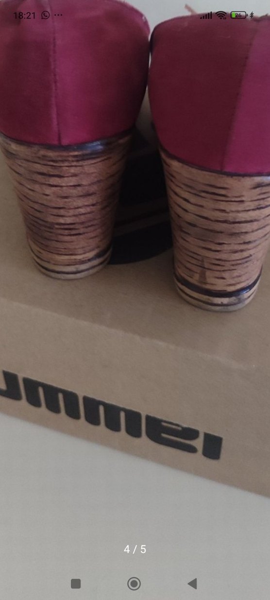 Bordo Süet Dolgu Topuklu Kadın Stiletto - Görsel 4