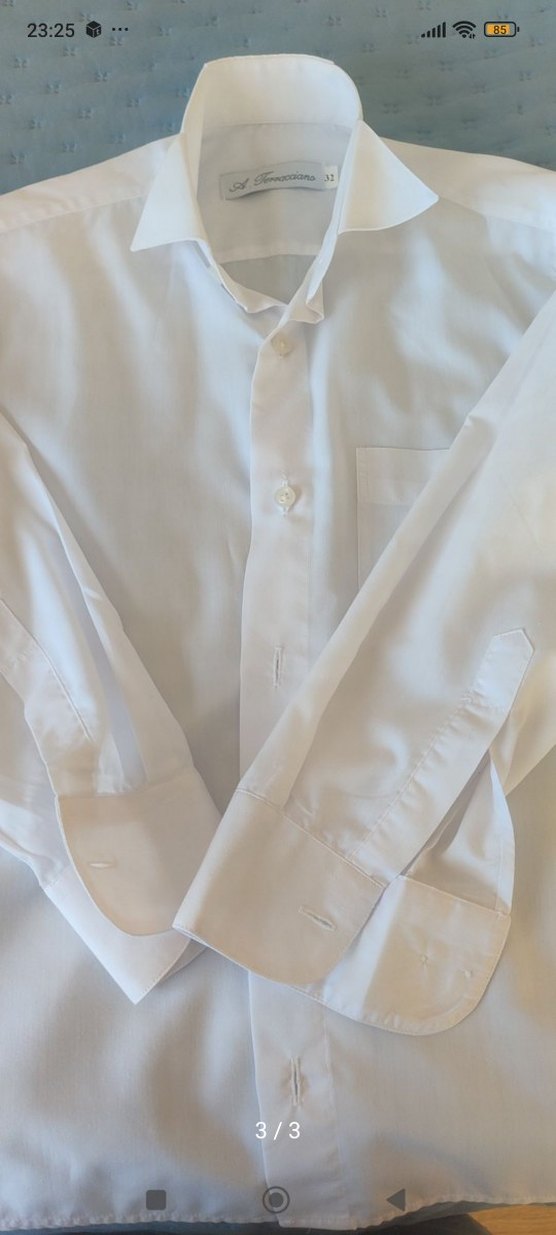 Klasik Beyaz uzun Kollu Pamuklu çocuk Gömlek - Görsel 2