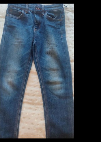 Mavi Parlak Erkek Çocuk Kot Pantolon - Görsel 2