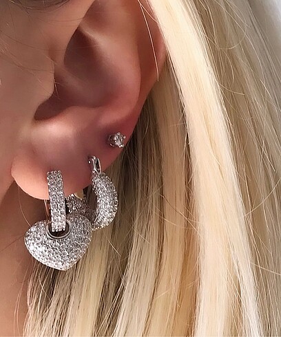 swarovski İthal Taşlı Küpe