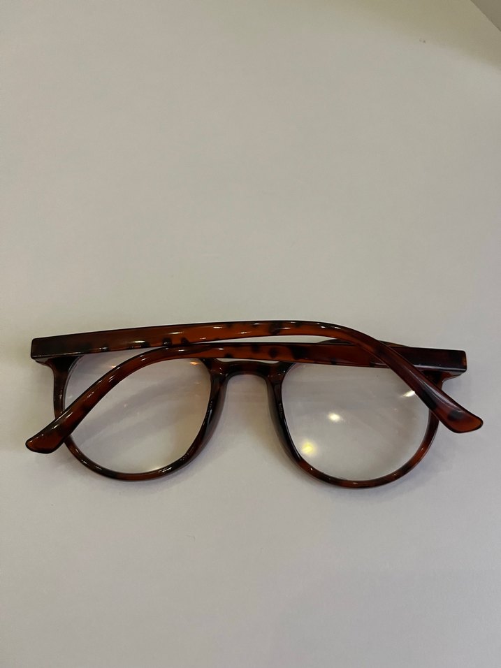 Kahverengi Transparan Klasik Kadın Gözlüğü mavi ışık korumalı - Görsel 3