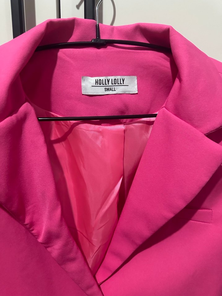 Holly Lolly Pembe Düğmeli Kadın crop Ceket - Görsel 2