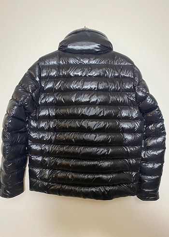 Lufian gri kürk detaylı parlak mont - Görsel 2