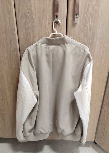 Bej Süet Baskılı PULL&BEAR Erkek Ceket - Görsel 5