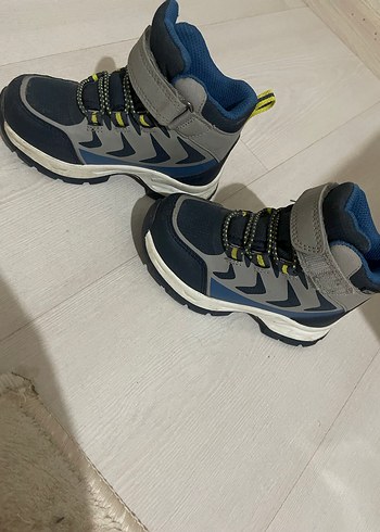 Gri Erkek Çocuk Yılan Desenli Bot Velcro - Görsel 4