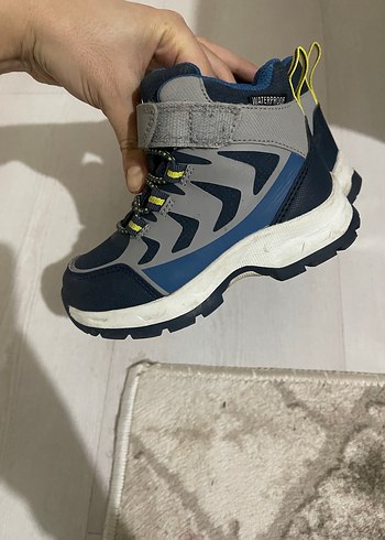 Gri Erkek Çocuk Yılan Desenli Bot Velcro - Görsel 5