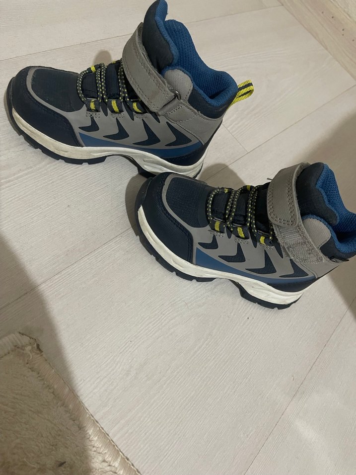 Gri Erkek Çocuk Yılan Desenli Bot Velcro - Görsel 4