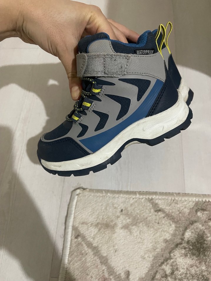 Gri Erkek Çocuk Yılan Desenli Bot Velcro - Görsel 5