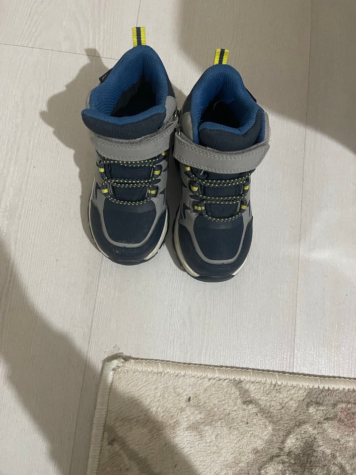 Gri Erkek Çocuk Yılan Desenli Bot Velcro - Görsel 2