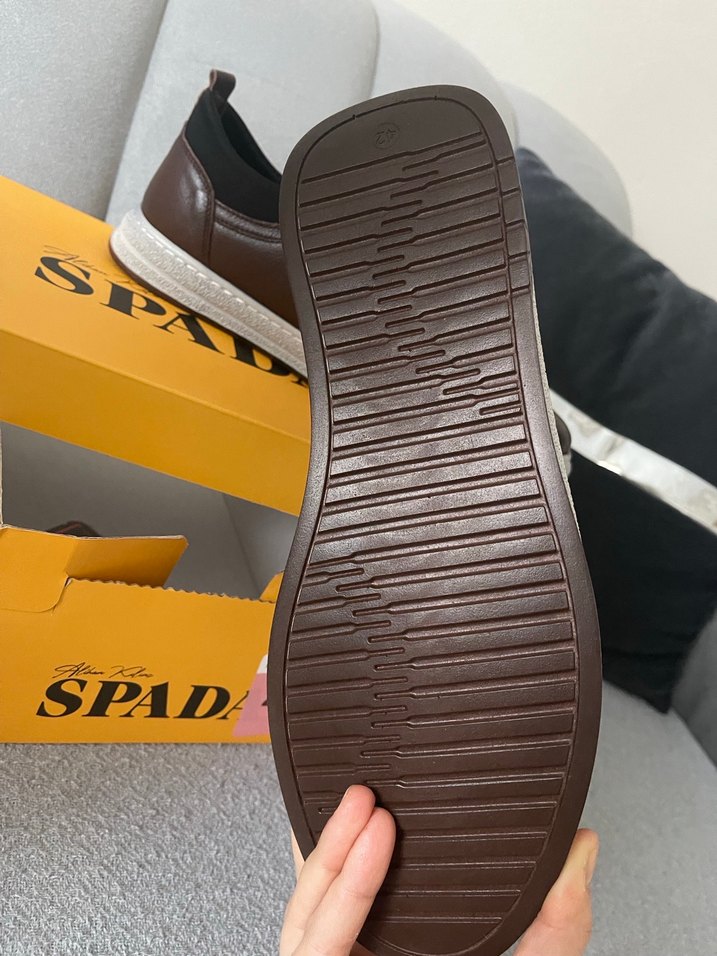 SPAD Erkek Kahverengi Deri Günlük Ayakkabı - Görsel 4