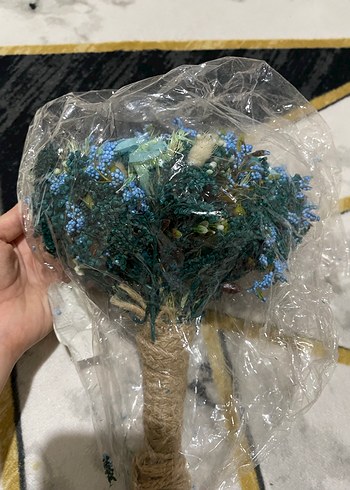 Bohem Renkli Mavi Düğün Aksesuarı - Görsel 3